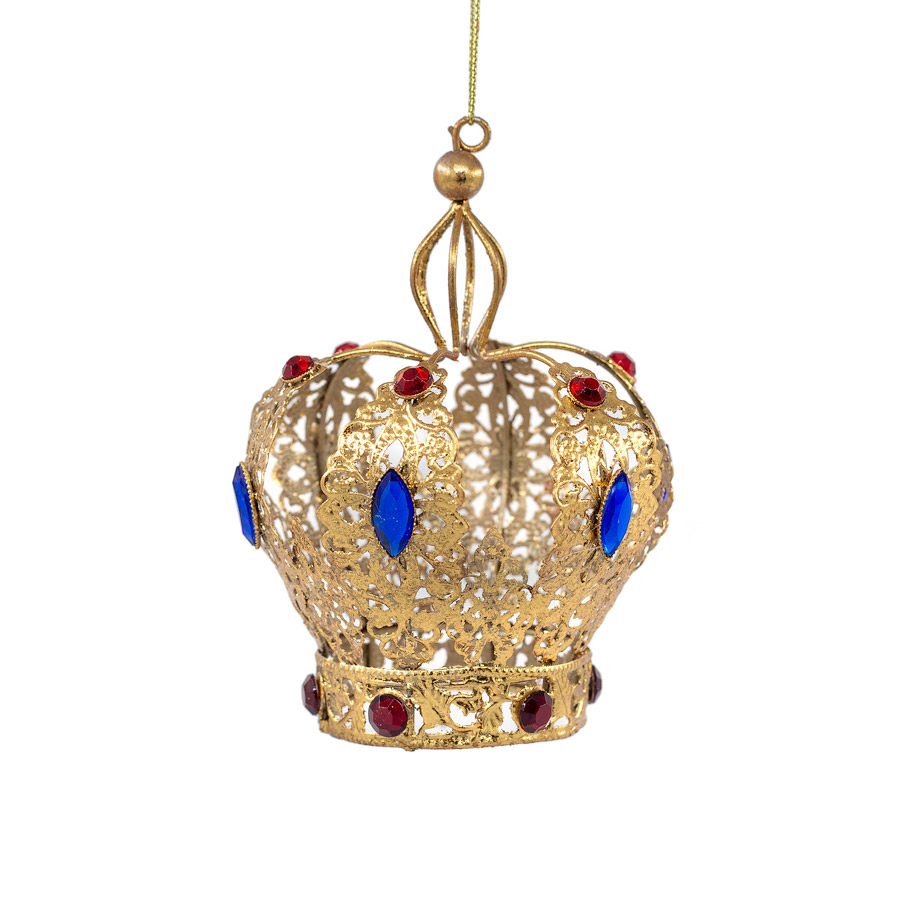 GOODWILL TR 20647  Драгоценная корона с разноцветными камнями 11,5 см, в ас-те